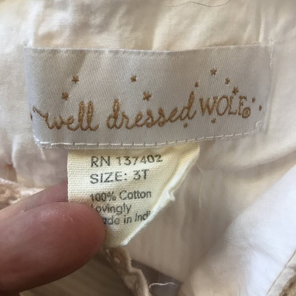 Well Dressed Wolf Peach Innocence Dress 3T - Picture 5 of 5